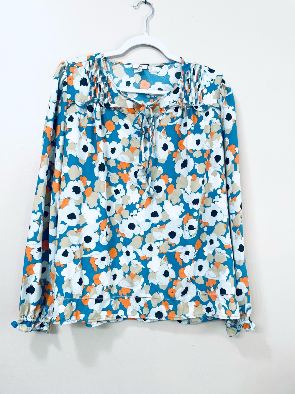 Joie Peasant Top Floral Fields S Boho Festival
